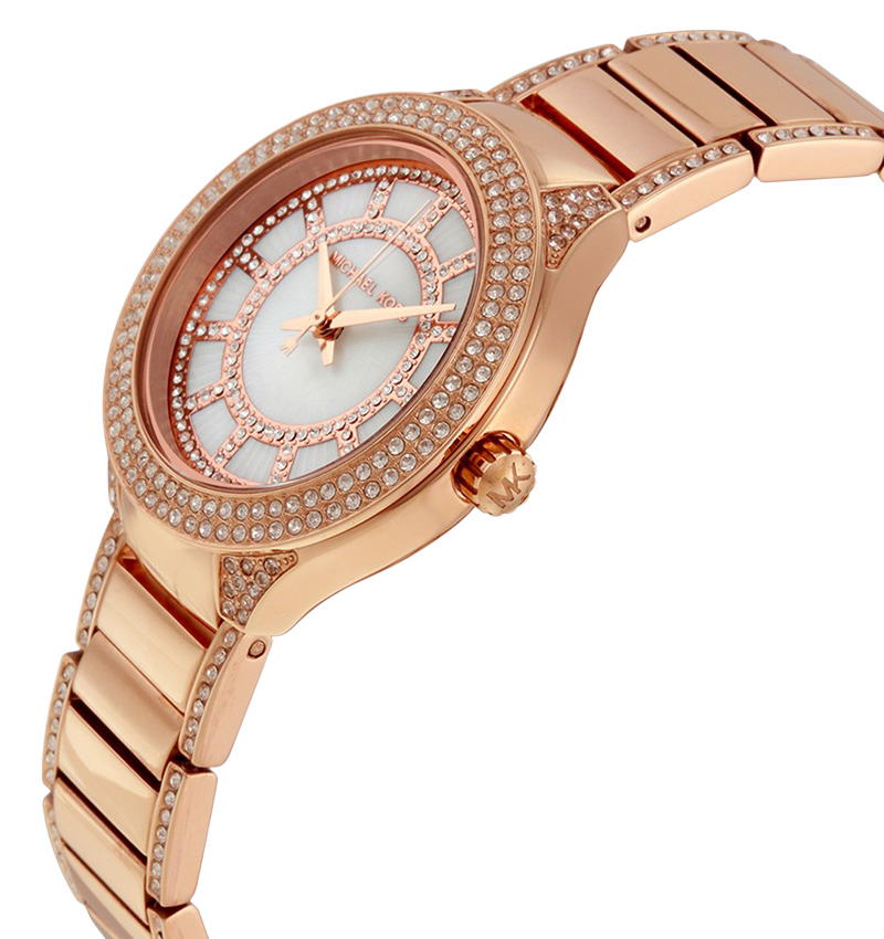 montre femme michael kors mini kerry or rose mk3443