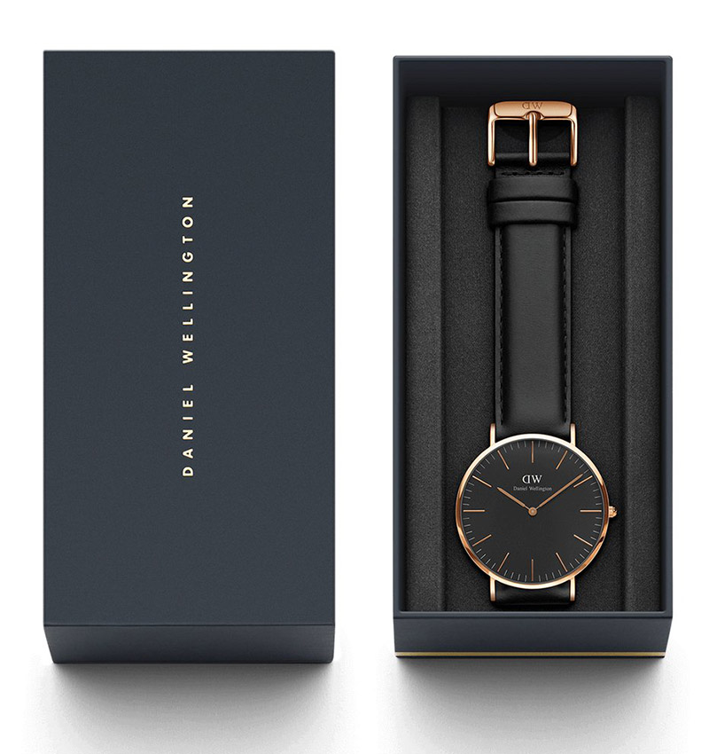 Montre daniel wellington classic black sheffield 40