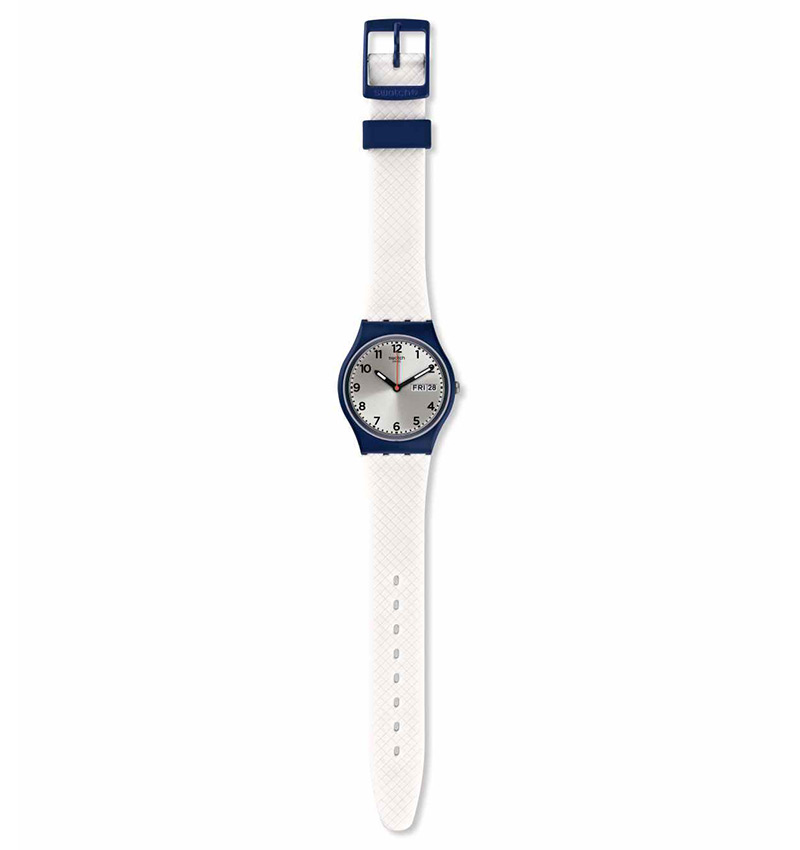 montre femme swatch white delight gn720