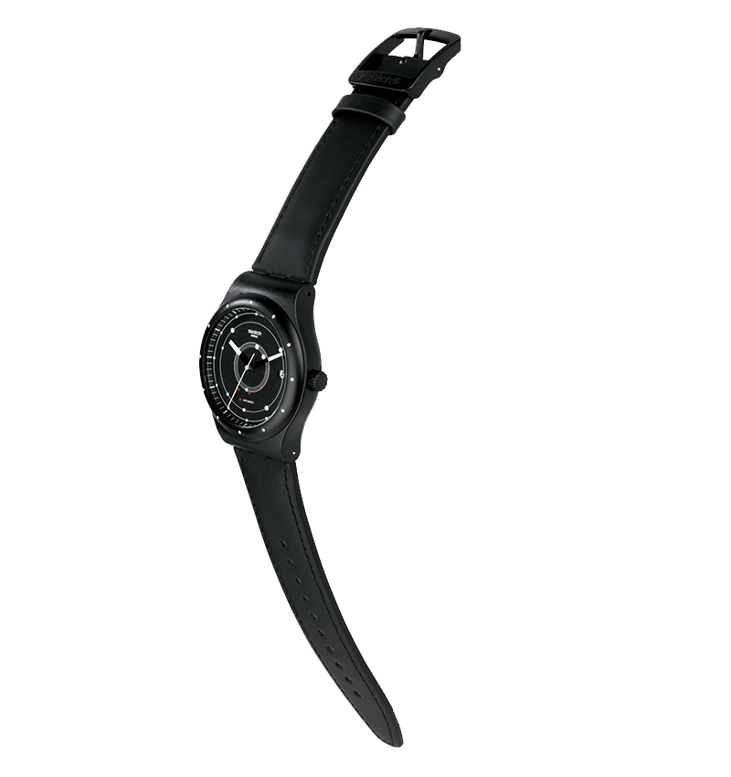 montre homme swatch sistem black