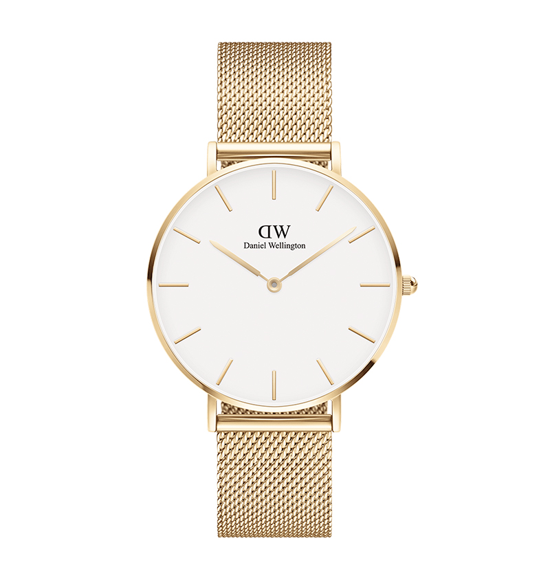 montre femme daniel wellington petite evergold or