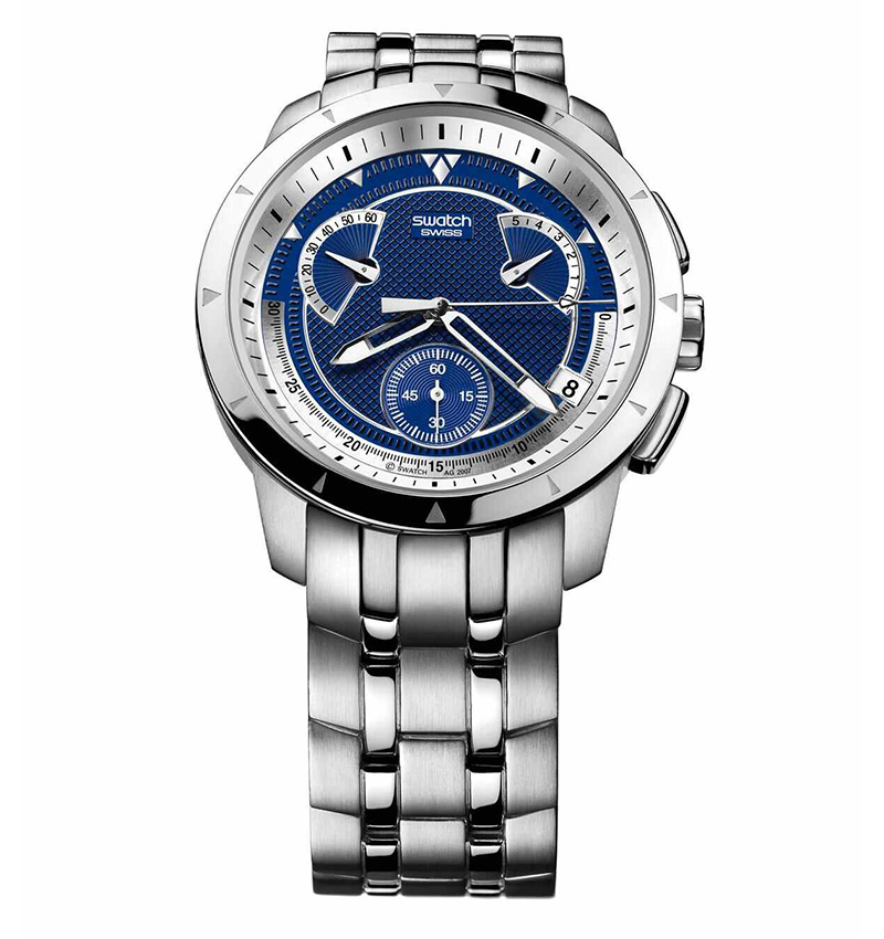 スウォッチ レトログラード YRS400G DARK STEEL Montre homme swatch