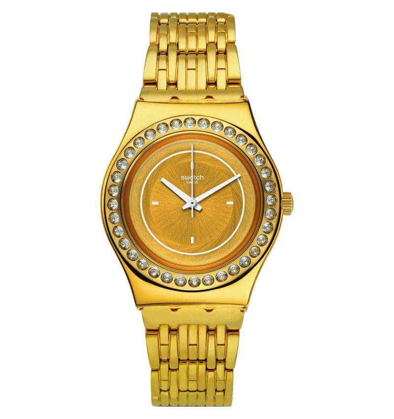 montre femme swatch glass of bubbles ylg136g