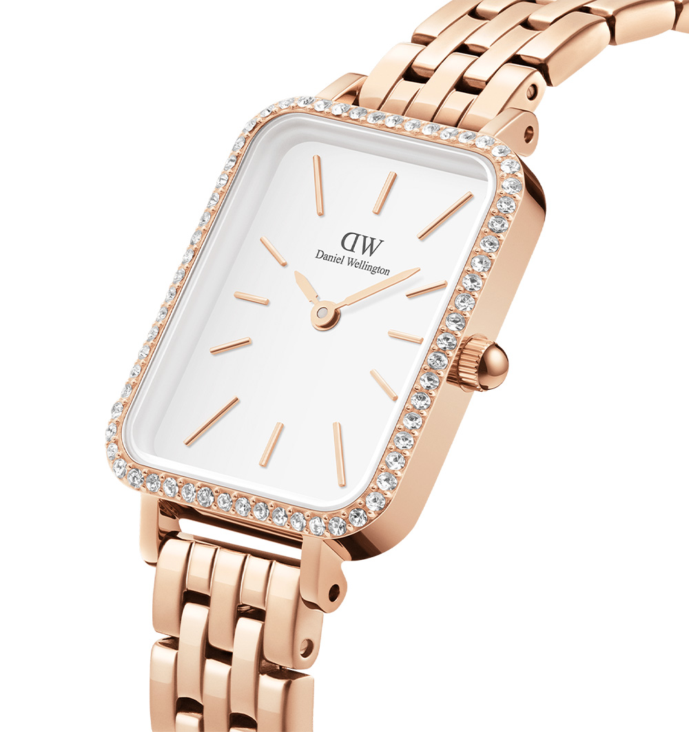 montre femme daniel wellington lumine bezel 5-link dw00100672