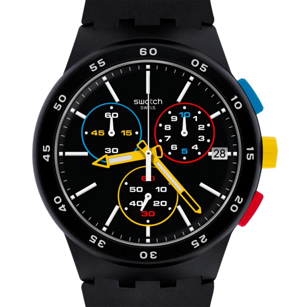 Montre unisexe swatch new chrono plastic susb416