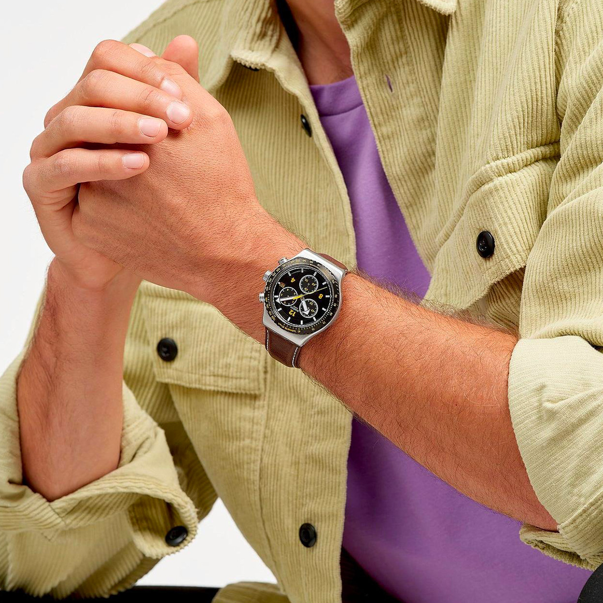 Montre homme swatch irony chrono yvs530