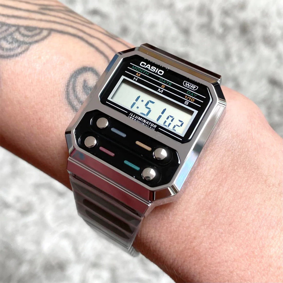 Montre unisexe casio a100we1adf