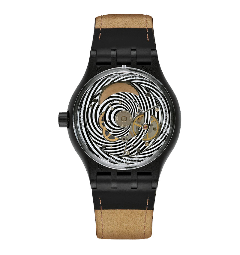 montre homme swatch sistem black