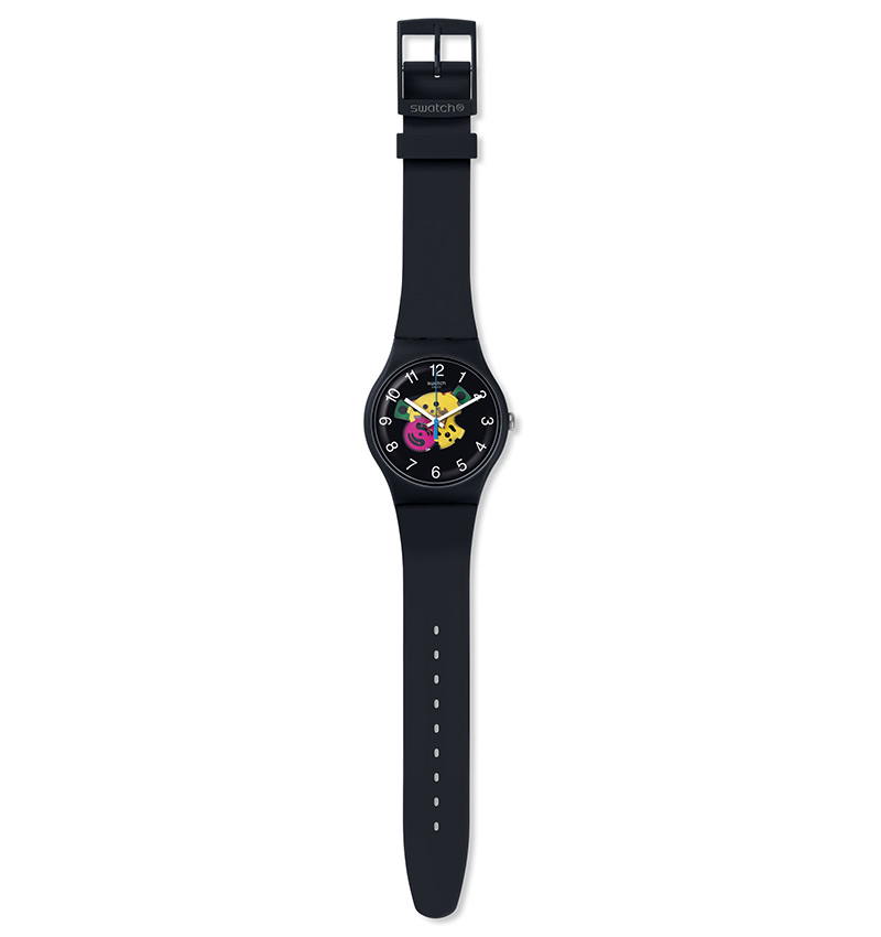 Montre homme swatch patchwork suob140