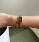 Montre femme daniel wellington quadro mini evergold onyx