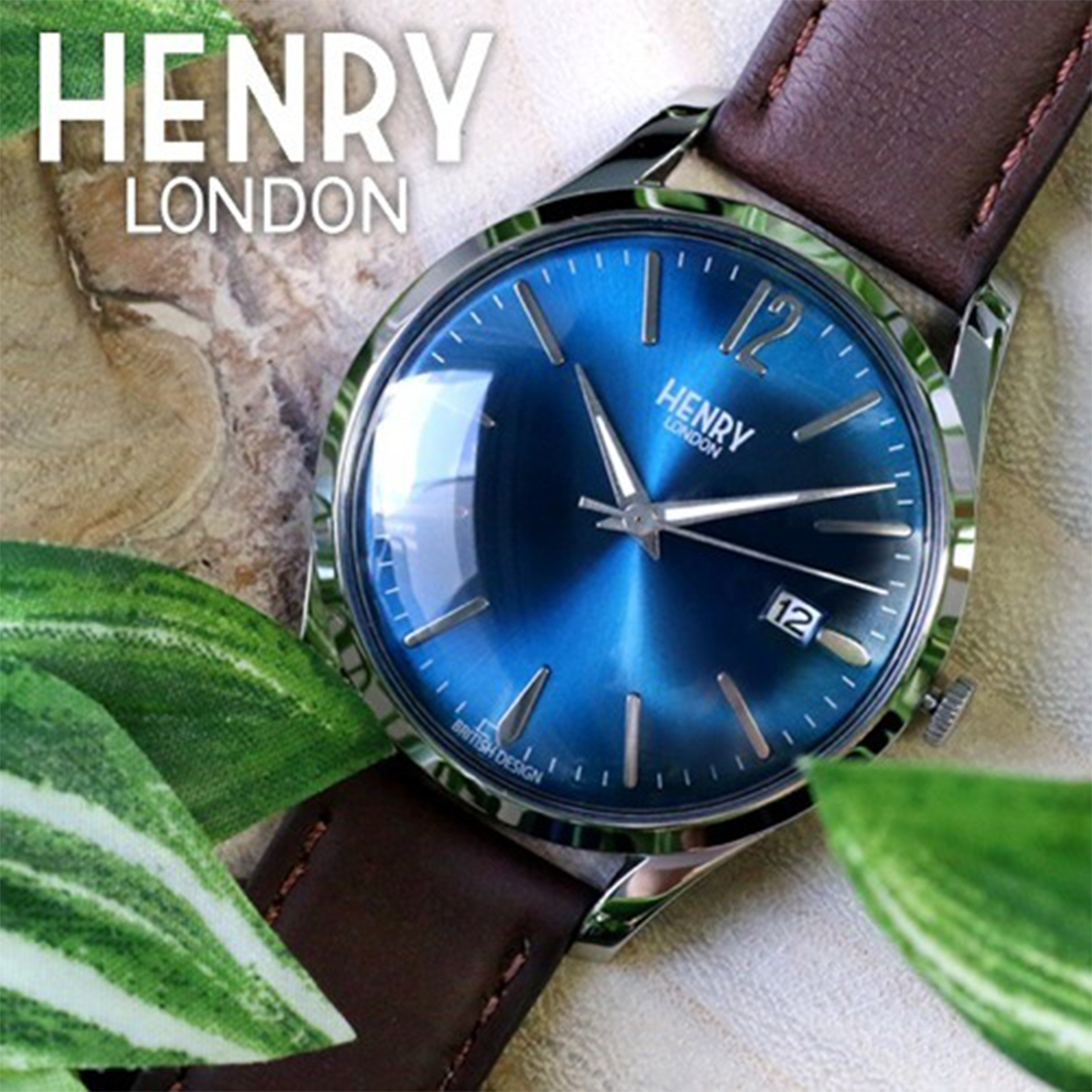 ساعة هنري لندن hl39-s-0103-h للنساء والرجال