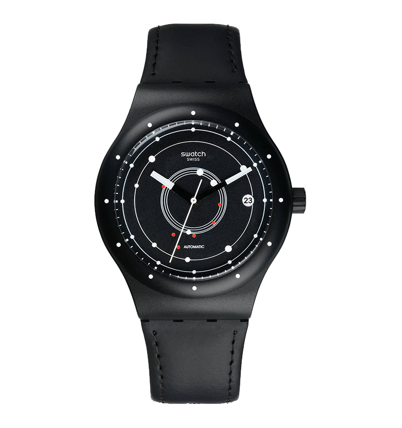 montre homme swatch sistem black