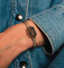Montre femme daniel wellington quadro mini evergold amber