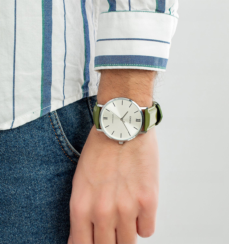 montre homme casio mtp-vt01l-3budf