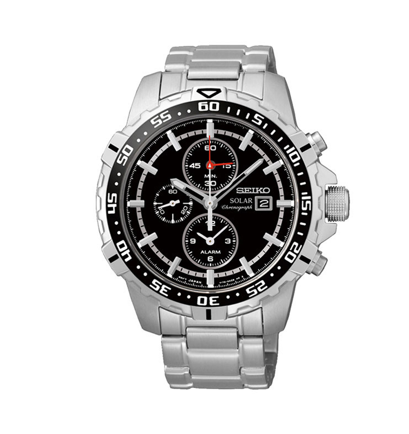 montre homme seiko sport chronographe quartz solaire ssc299p1