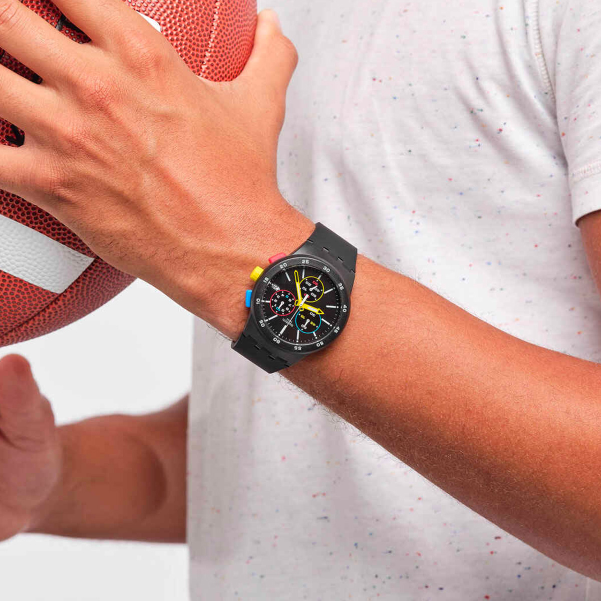 Montre unisexe swatch new chrono plastic susb416