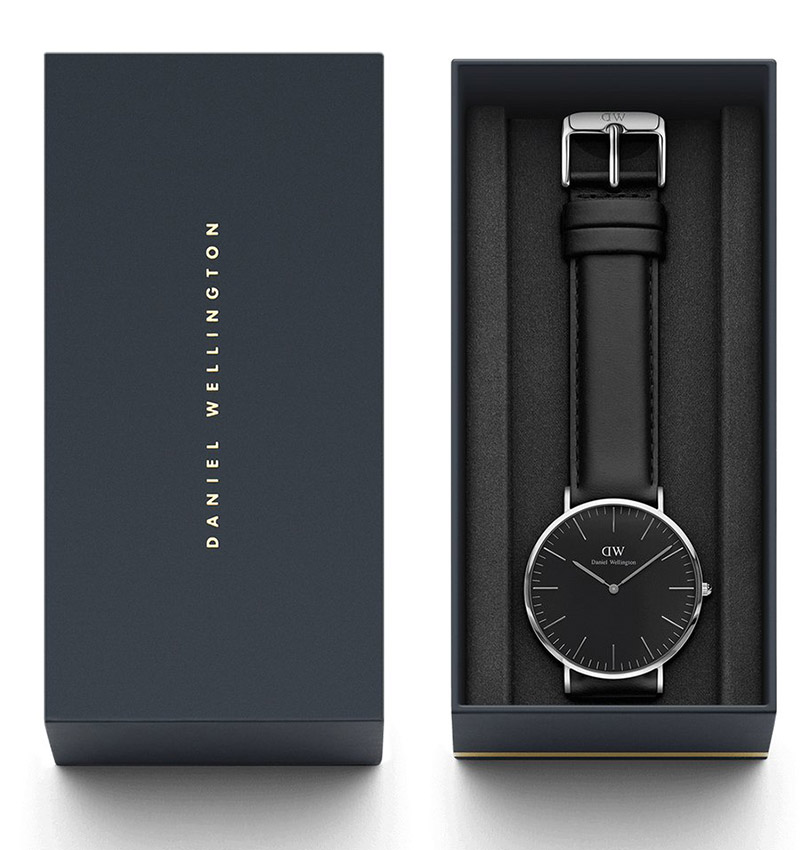 Montre daniel wellington classic black sheffield 40