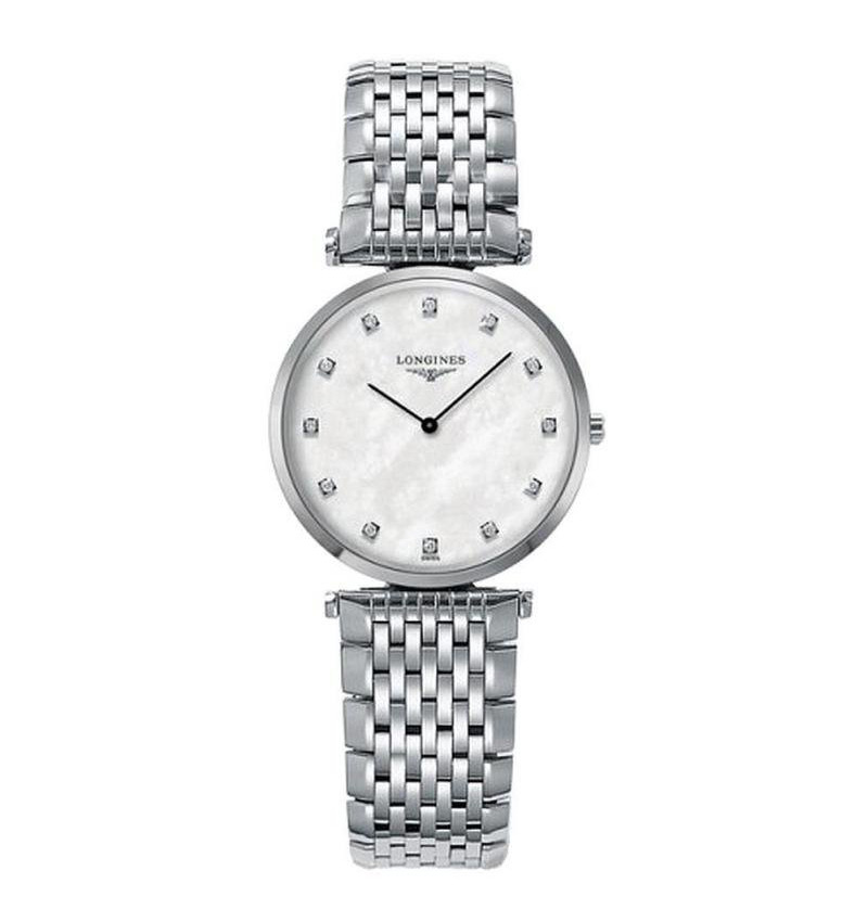 montre femme longines la grande classique avec diamants l45124876