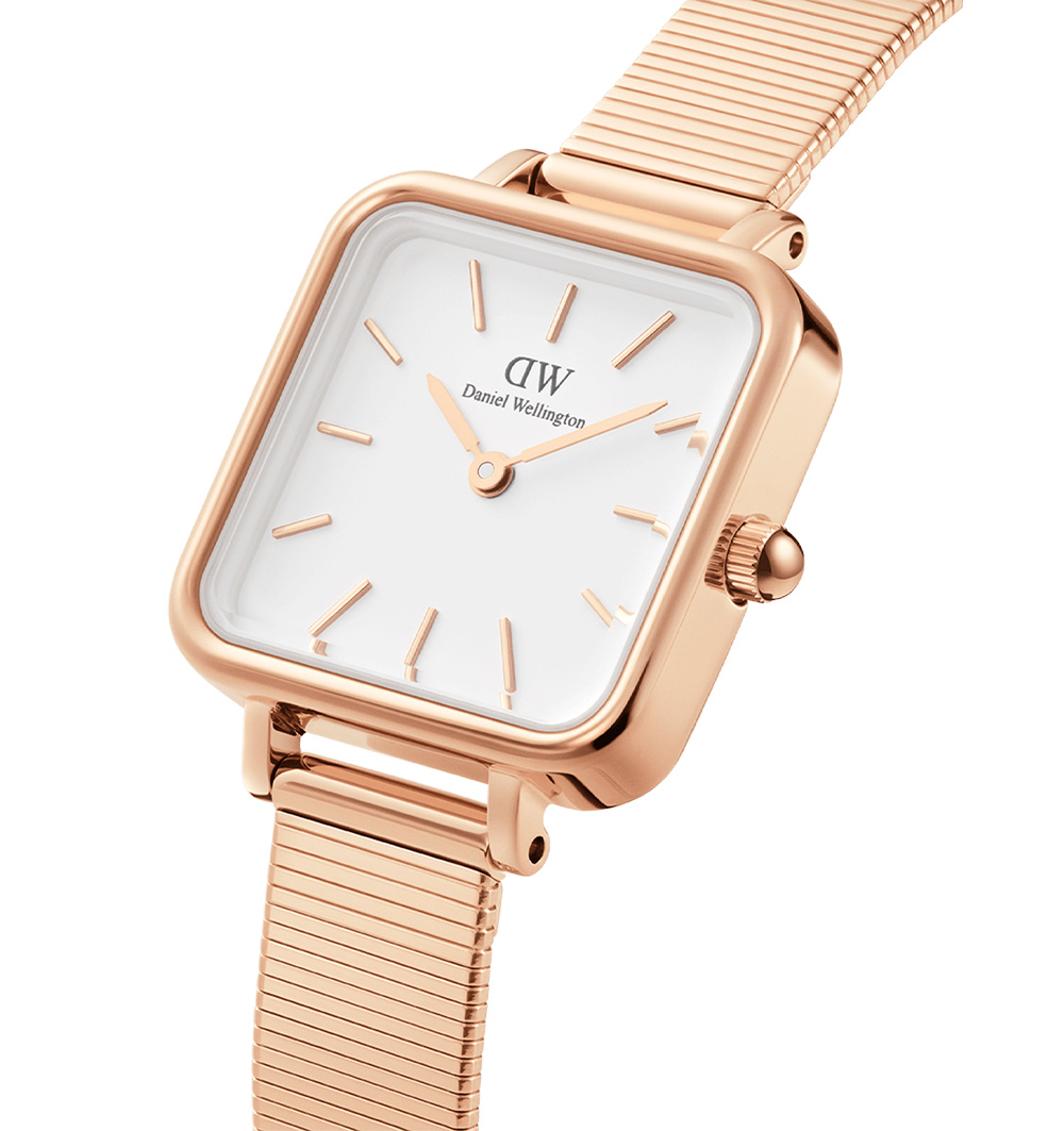 montre femme daniel wellington studio or rose dw00100517