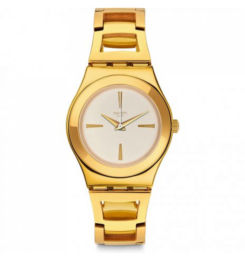 montre femme swatch goldenli  ylg134g