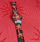 Montre femme swatch fleur noir sudb114