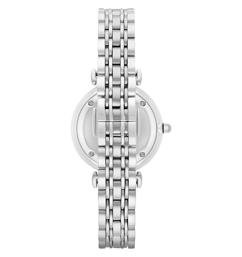 montre femme emporio armani retro silver