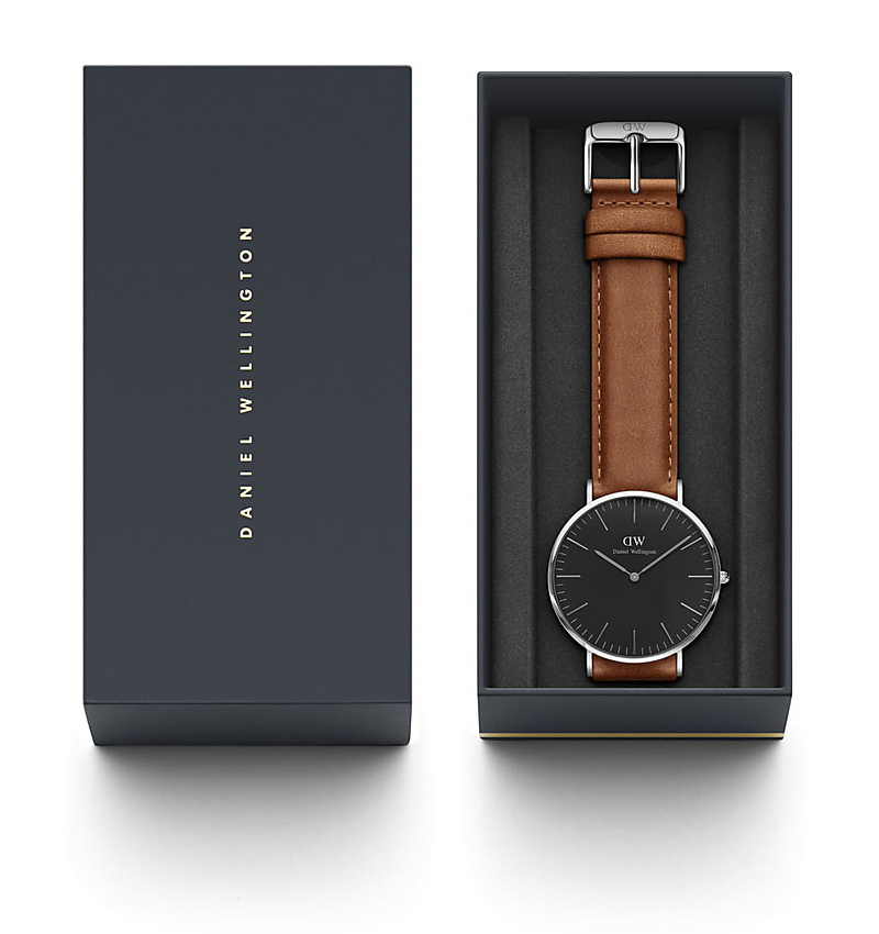 montre homme daniel wellington classic black durham 40