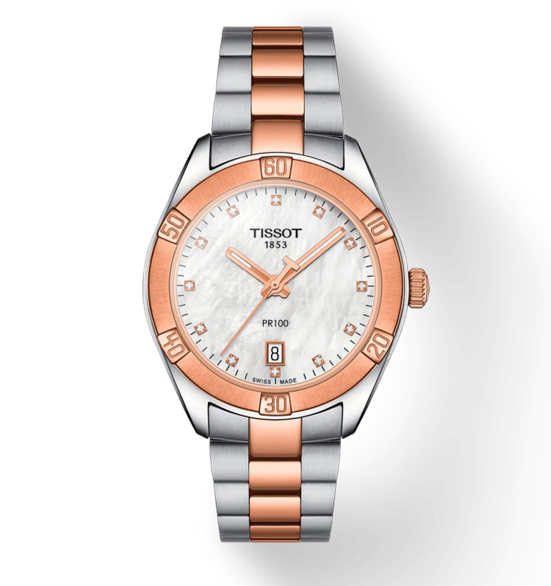 montre femme tissot diamond sport chic t1019102211600