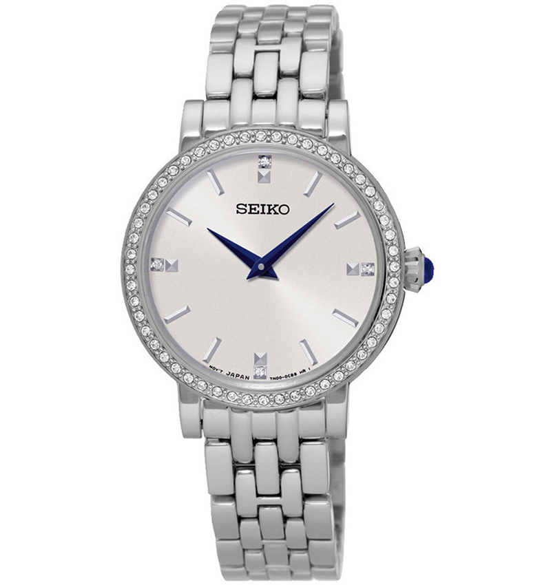 montre femme seiko classique sfq811p1 argent