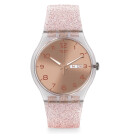 Montre femme swatch pink glistar suok703