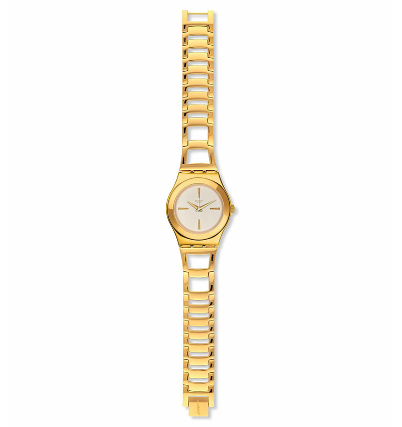 montre femme swatch goldenli  ylg134g