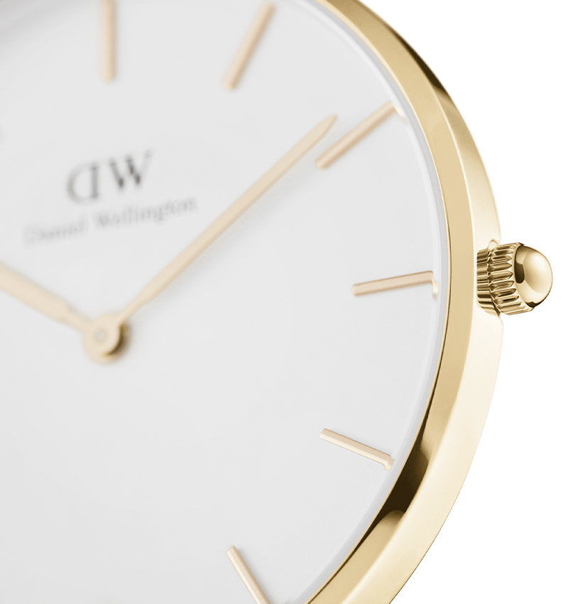 montre femme daniel wellington petite evergold or