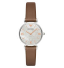 Montre femme emporio armani retro en cuir