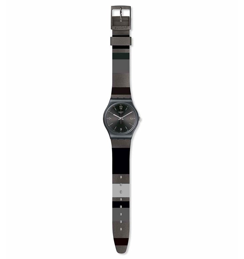 montre femme swatch blackeralda gb430