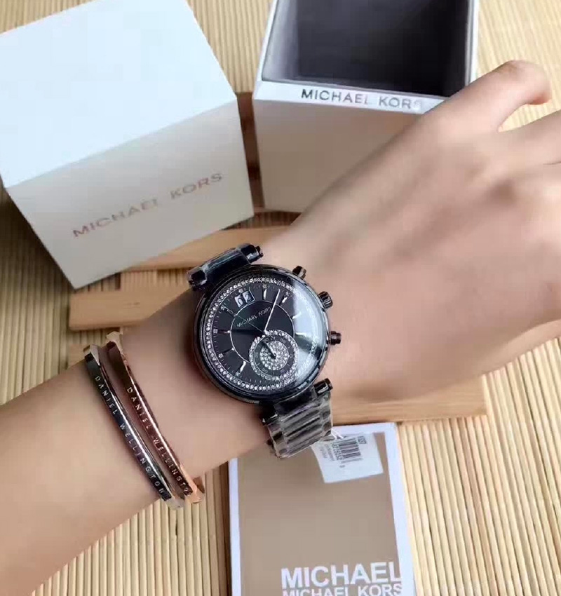 montre femme michael kors sawyer black