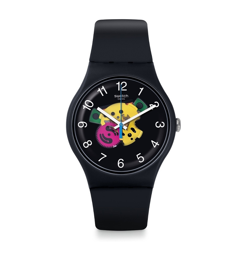 Montre homme swatch patchwork suob140