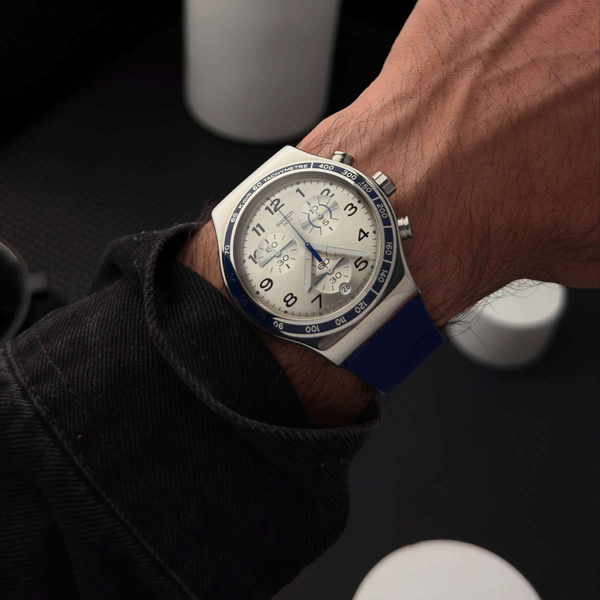 Montre homme swatch irony chrono yvs439