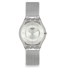 Montre femme swatch metal knit sfm118m