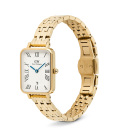 Montre femme daniel wellington quadro roman numerals date 5-link or