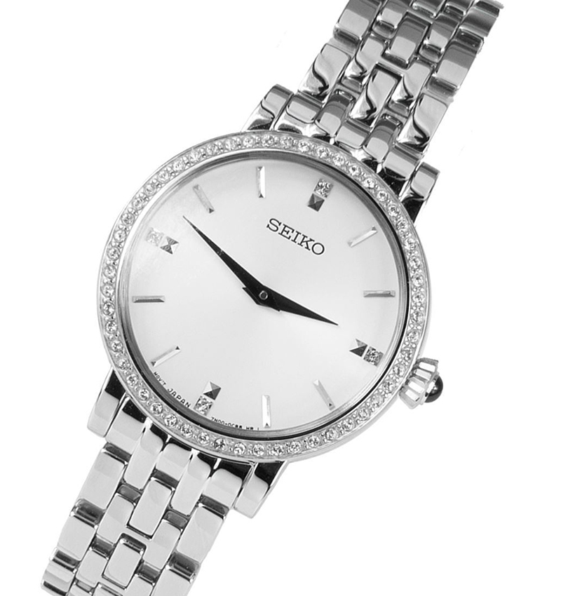Montre femme seiko classique sfq811p1 argent