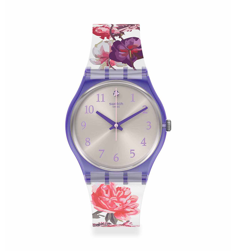 montre femme swatch sweet garden gv135