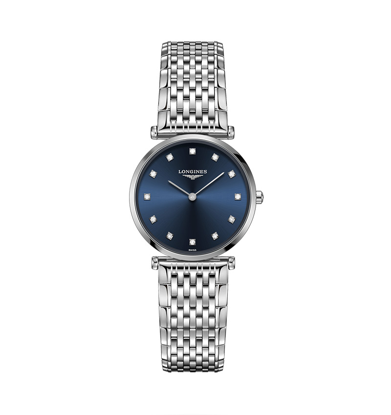 montre femme longines la grande classique avec diamants l45124976