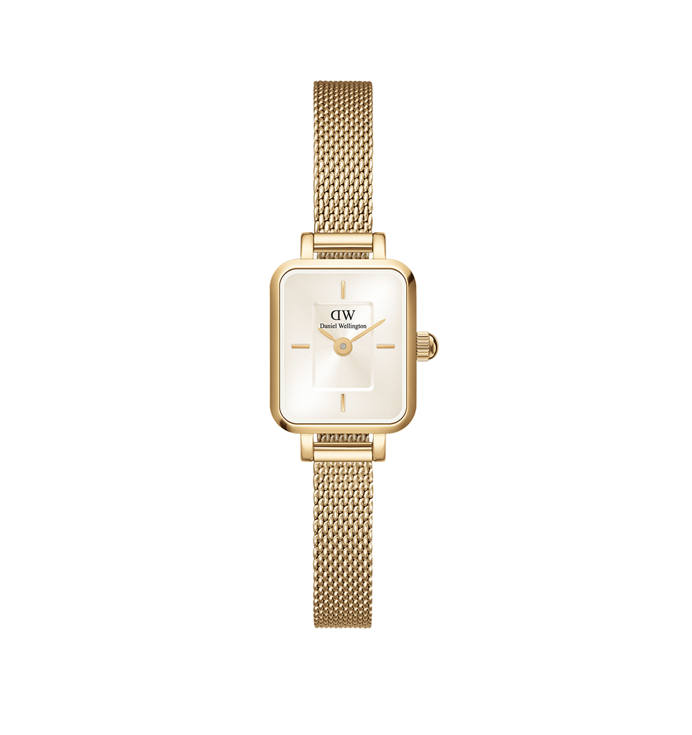 Montre femme daniel wellington quadro mini evergold champagne