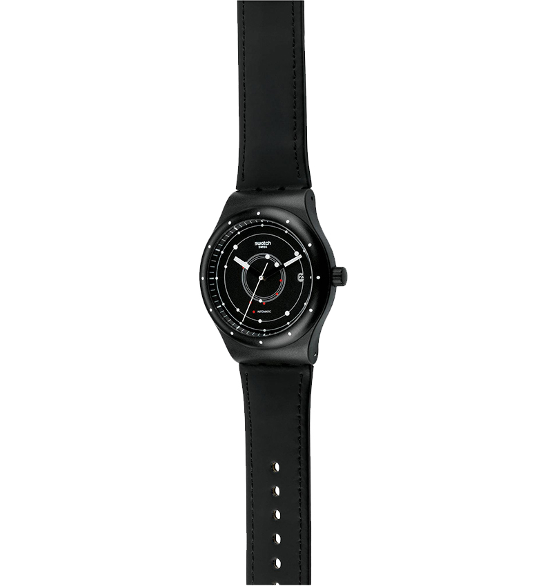 montre homme swatch sistem black