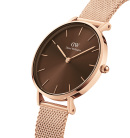 Montre femme daniel wellington petite amber or rose