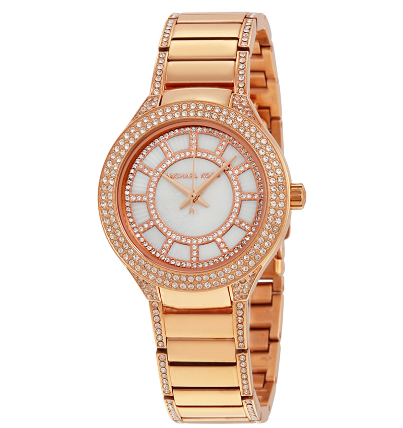 montre femme michael kors mini kerry or rose mk3443