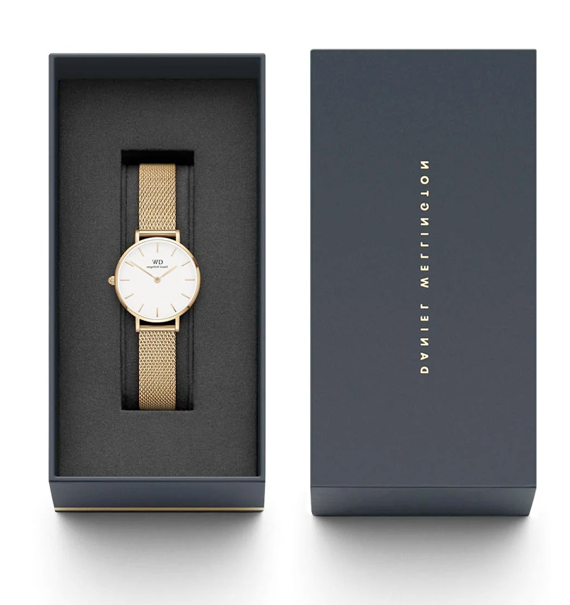 montre femme daniel wellington petite evergold or