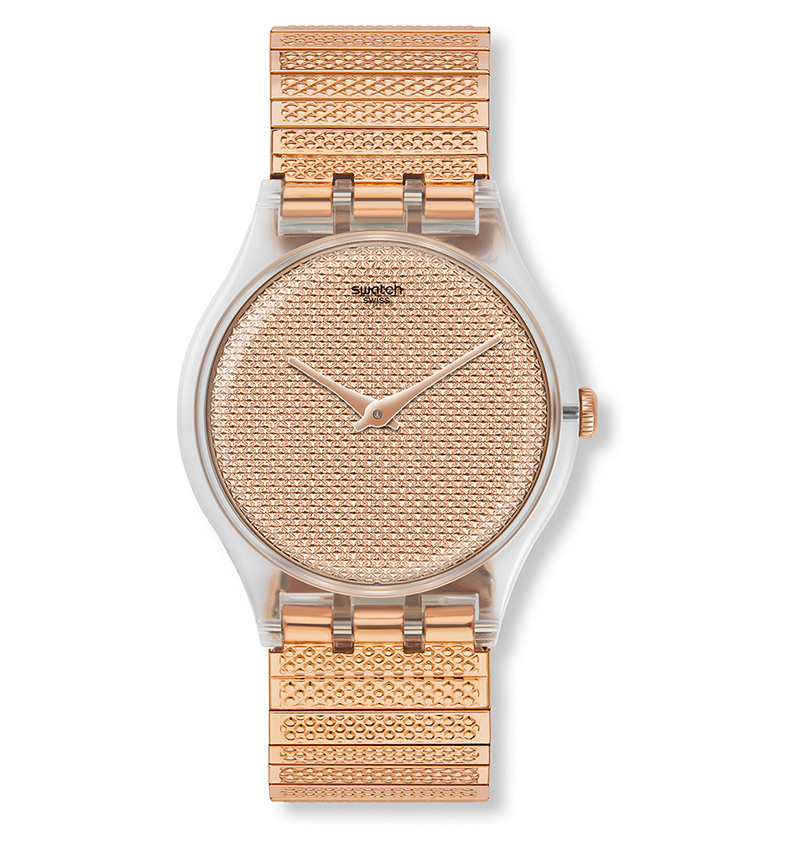 Montre femme swatch poudreuse suok134a