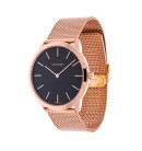 Montre Femme Calvin Klein minimale Maille Or Rose