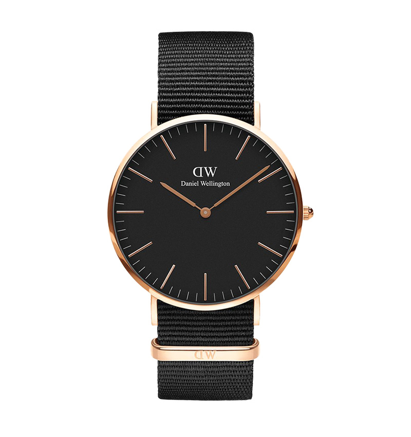 montre femme daniel wellington classic black cornwall 36